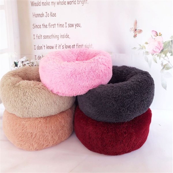 ️ Round Long Hairy Cat Mattress – Soft Plush Autumn/Winter Nest Pad for Cats & Dogs - Image 9
