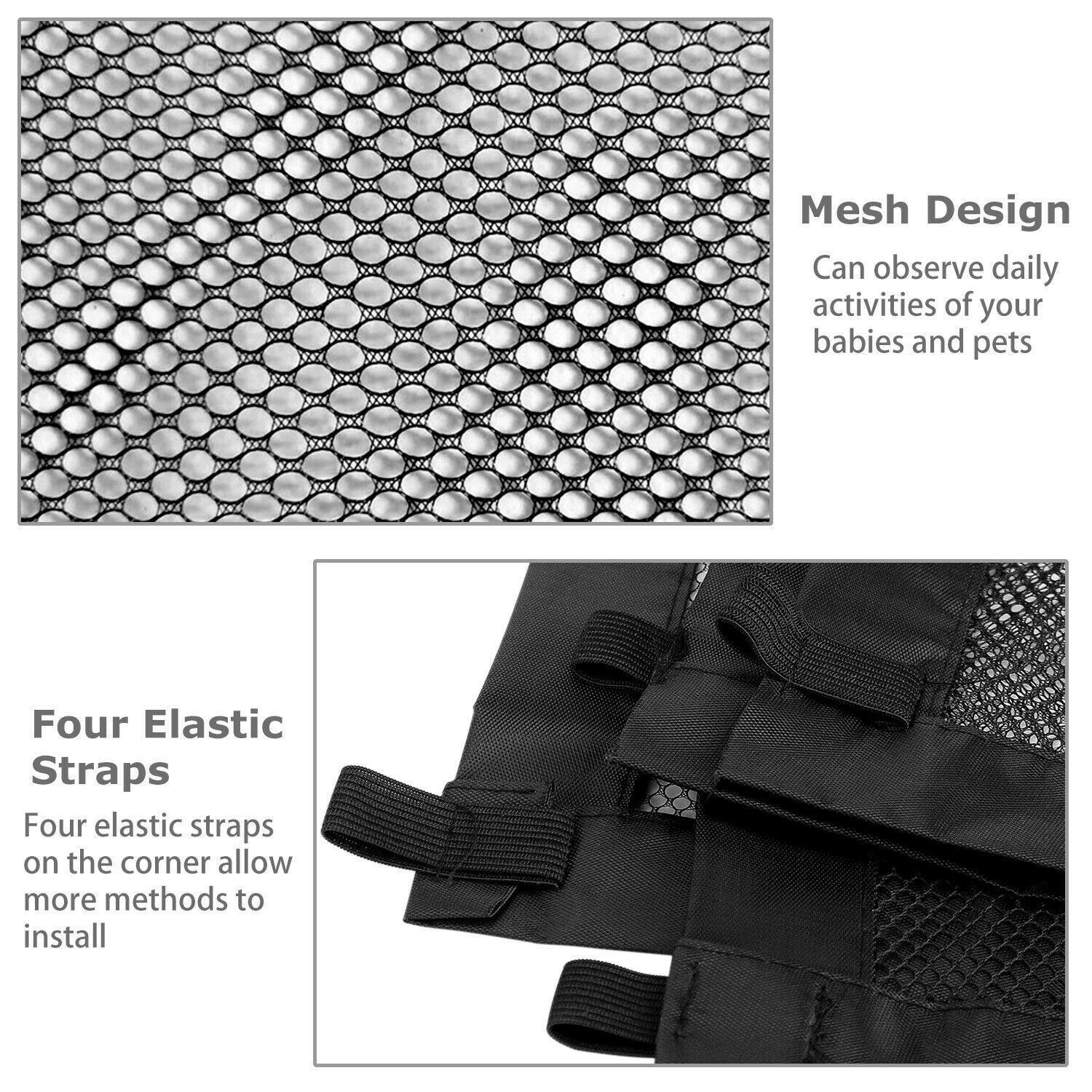 Portable Mesh Safety Gate for Pets & Babies – Easy Stair/Door Guard - Image 6