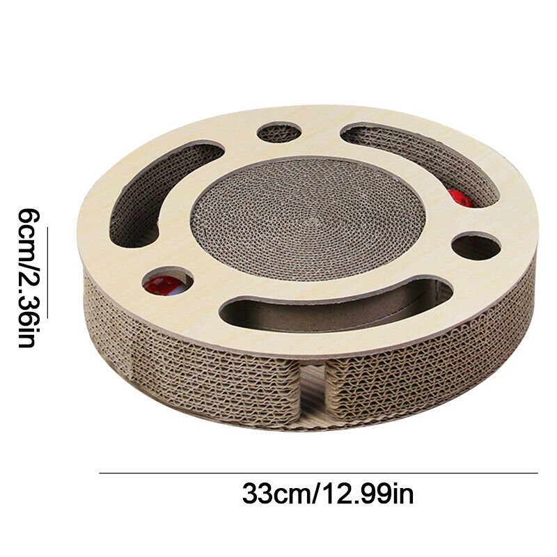 Game-Changing 3-in-1 Cat Scratching Pad – Irresistible Toy with Ball & Bell Saves Furniture - Image 4