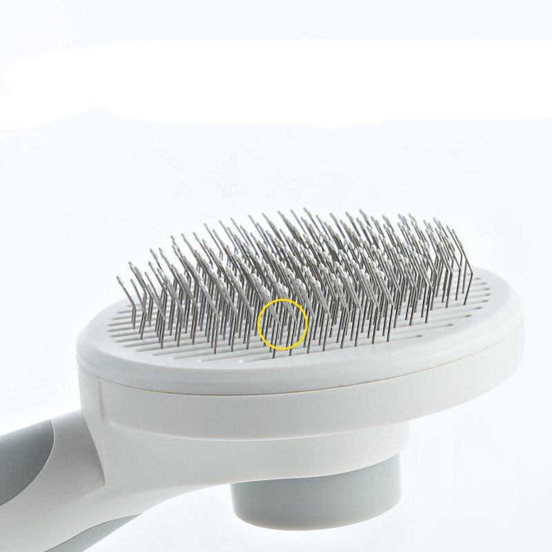 Self-Cleaning Pet Grooming Comb with Round Handle - Image 5