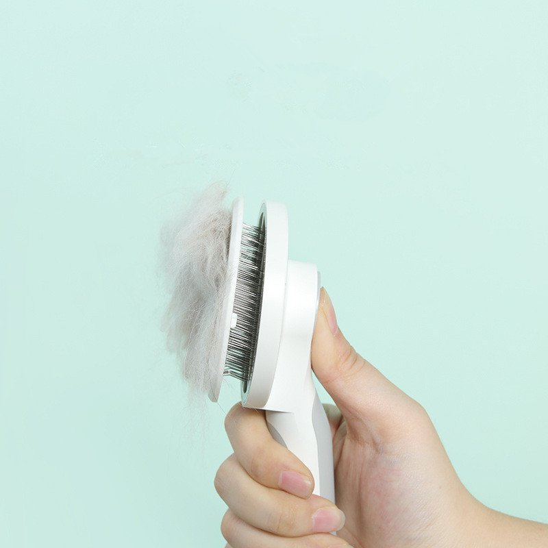 Self-Cleaning Pet Grooming Comb with Round Handle - Image 6