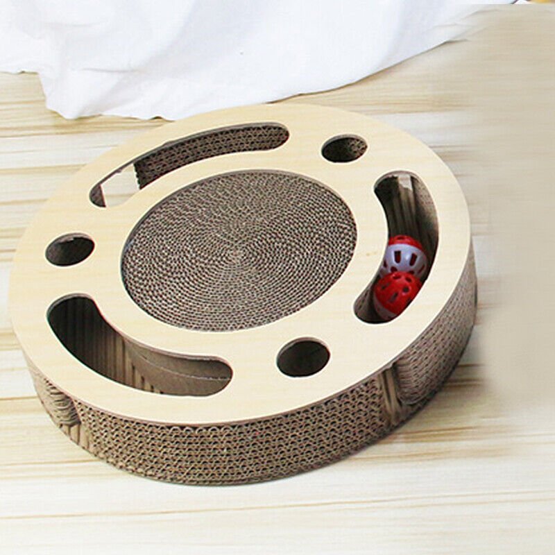 Game-Changing 3-in-1 Cat Scratching Pad – Irresistible Toy with Ball & Bell Saves Furniture - Image 6