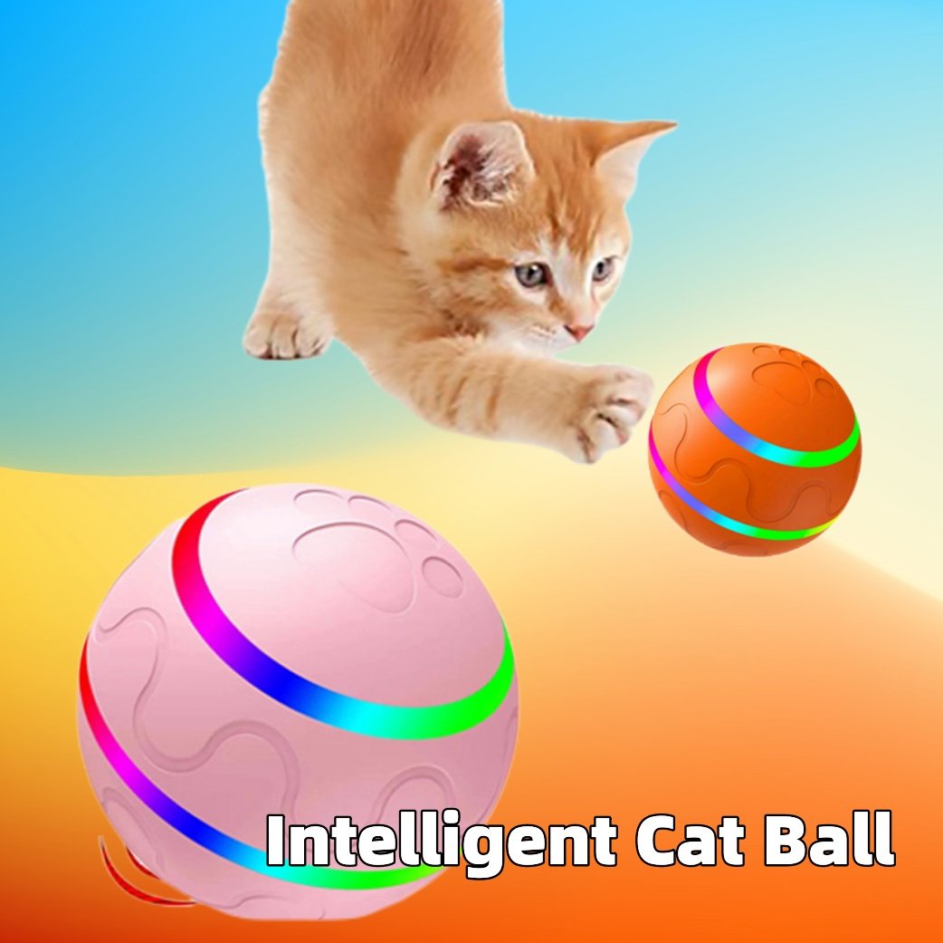 Cat Wicked Ball Toy – Intelligent USB Self-Rotating Ball | Interactive Cat Toy