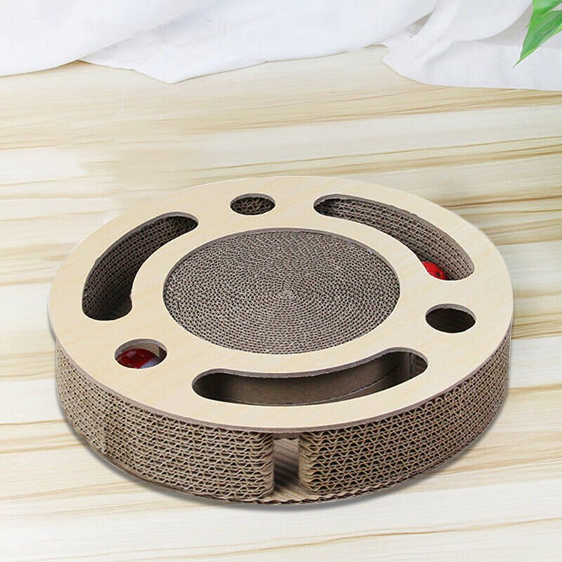Game-Changing 3-in-1 Cat Scratching Pad – Irresistible Toy with Ball & Bell Saves Furniture - Image 5